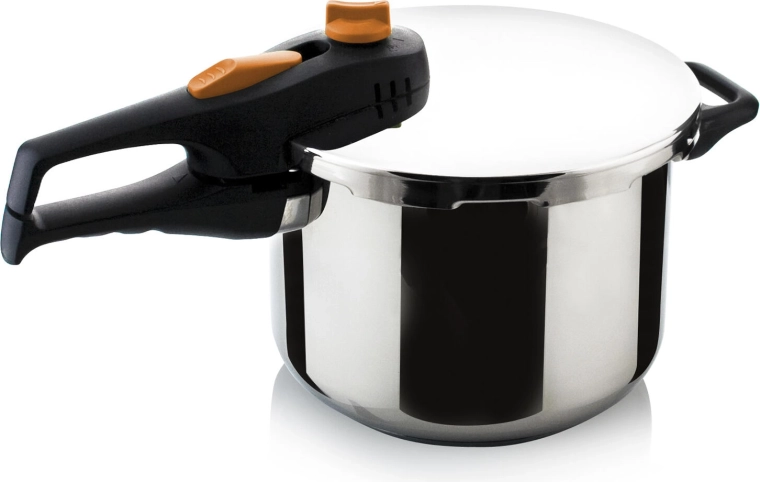 Autocuiseur 4 l Adagio en acier inoxydable avec commandes orange