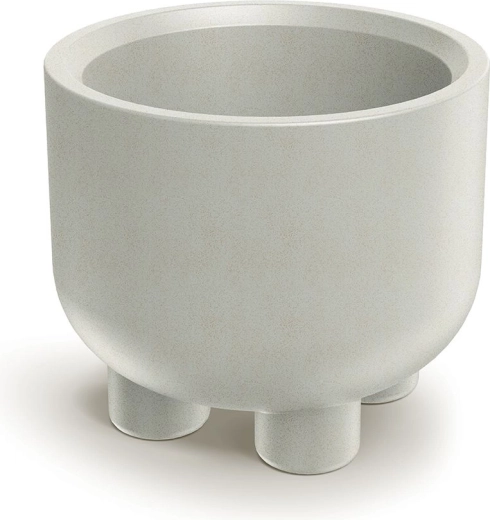 Pot de fleurs avec pieds Molta Round 60 cm – sable, 55 l