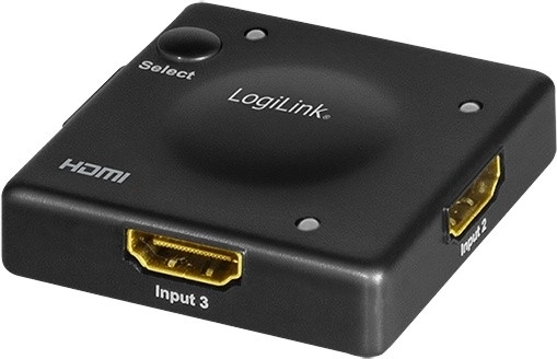 Commutateur HDMI LogiLink 3×1 1080p 60 Hz