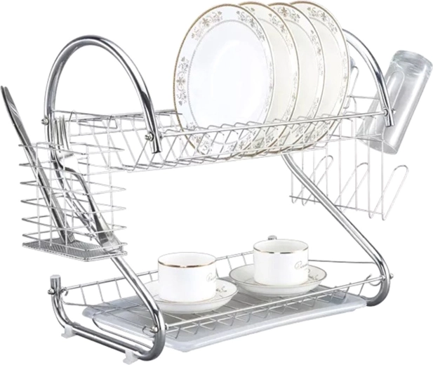 AG373 Égouttoir à Vaisselle 2 Niveaux Acier