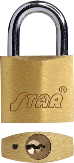 Cadenas STAR 40 mm en laiton, 3 clés
