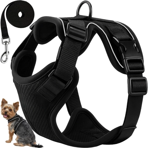 Harnais anti-traction Purlov Guard pour chien et chat avec laisse, taille S - 1 pièce
