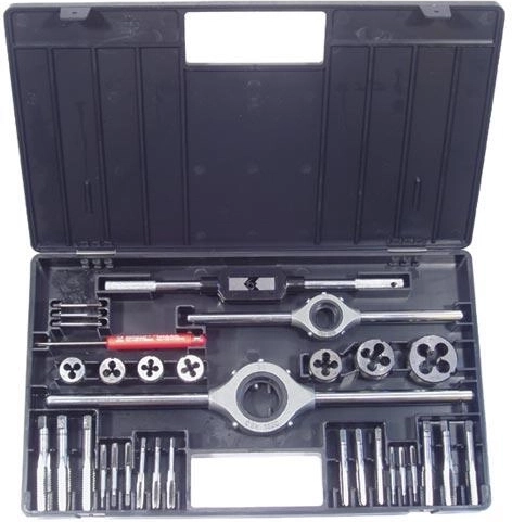 Jeu de tarauds et filières M3–M12 en acier à outils allié