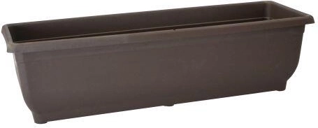 Jardinière auto-irrigante Aqua Gloria 60 cm marron sans soucoupe