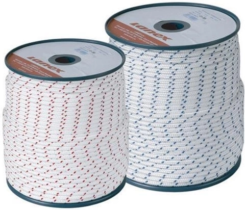 Corde de démarrage en polyamide 3 mm blanc‑bleu, 100 m