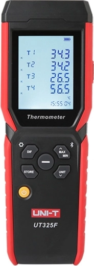 Thermomètre quatre canaux Uni-T UT325F avec thermocouples