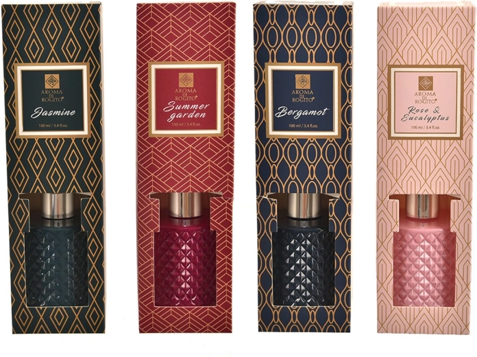 Diffuseur d’arômes 100 ml – à bâtonnets (4 variantes)