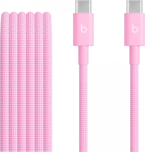 Câble tressé Beats USB‑C vers USB‑C 1,5 m rose turbo
