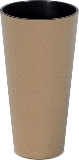 Cache-pot Tubus Slim Eco Wood avec insert 25 cm – naturo