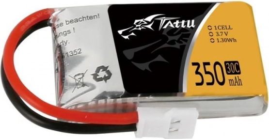 Batterie LiPo Tattu 350 mAh 3,7 V 30C 1S avec connecteur Molex