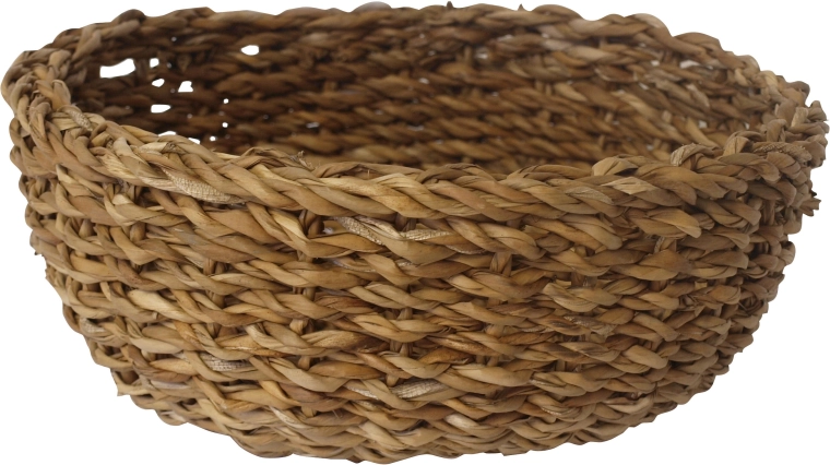 Panier rond en herbe de mer, grand 30 × 13 cm