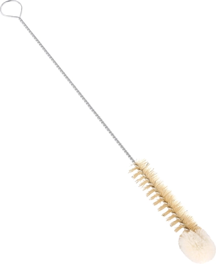 Brosse pour bouteilles en poils naturels et coton 15 mm