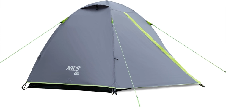 Tente de camping NILS Camp Explorer pour 3 personnes – gris