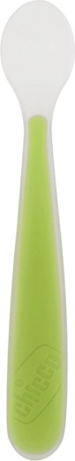 Cuillère en silicone Chicco Soft verte 6 m+