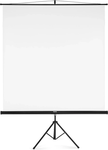 Écran de projection sur trépied 180 × 180 cm 2-en-1 blanc