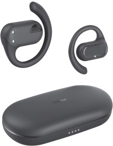Écouteurs intra-auriculaires sans fil Hama true wireless avec chargeur à induction, gris