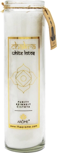 Bougie parfumée en verre Linge frais 320 g – longue durée de combustion