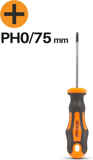 Tournevis cruciforme PH0 75 mm