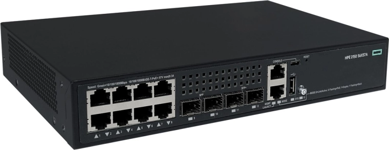 Commutateur HPE Networking CW 2150 8× Gigabit PoE+ 2× SFP 2× SFP+ 125 W
