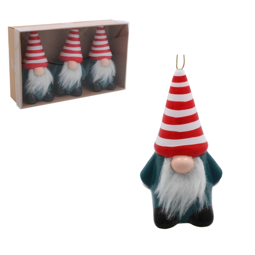 Décorations de Noël lutins – lot de 3 pcs CHOMIK