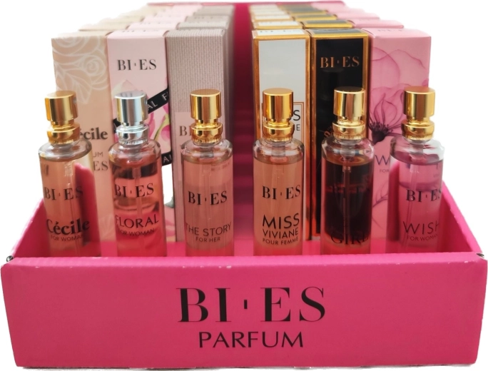Coffret de parfums 15 ml 36 pcs + 6 testeurs BI-ES