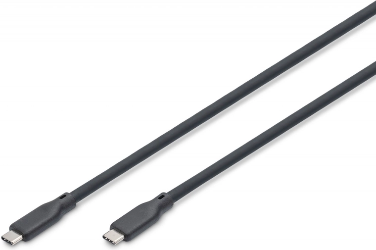 Câble en silicone USB‑C vers USB‑C USB4 v2.0 80 Gb/s PD 3.1 240 W 0,5 m noir