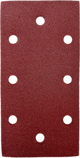 Découpe abrasive 93 × 185 mm, grain 60, avec velcro, 8 trous (5 pcs)