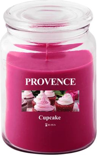 Bougie parfumée en verre PROVENCE cupcake 95 heures