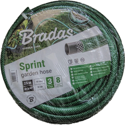 Tuyau de jardin Sprint 3/4" 25 m, vert opaque