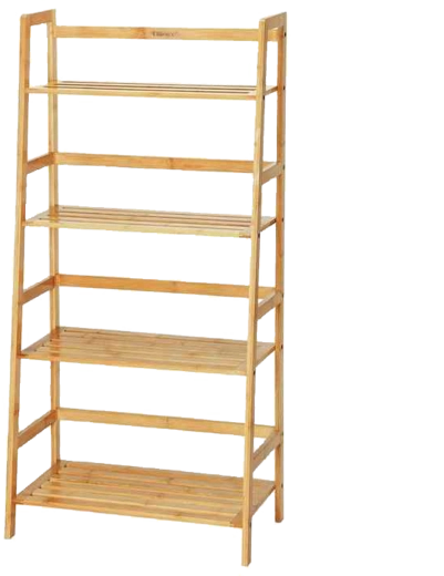 Étagère en bambou 4 niveaux 57 × 30 × 120 cm
