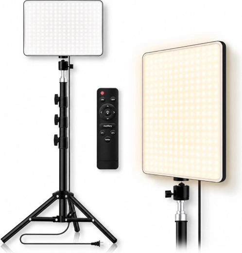 Lampe de studio LED Renew Force 42 W avec trépied 170 cm et télécommande