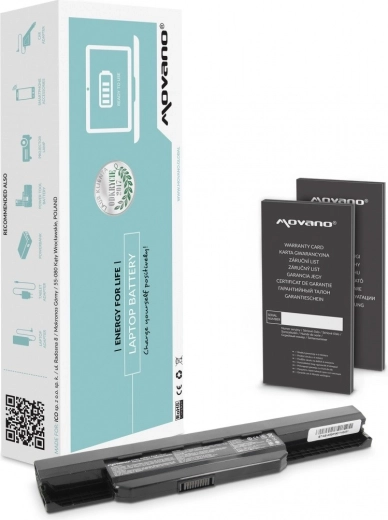 Batterie Movano pour ordinateurs portables Asus K53S/X53S/X53U/X54C 4400 mAh (48 Wh)
