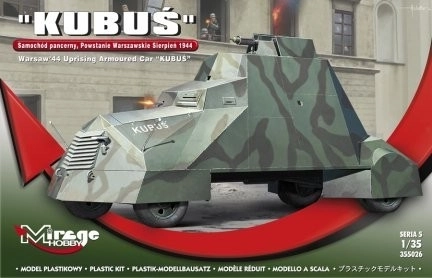 Kubus – véhicule blindé autopropulsé de l’insurrection de Varsovie, maquette plastique à assembler