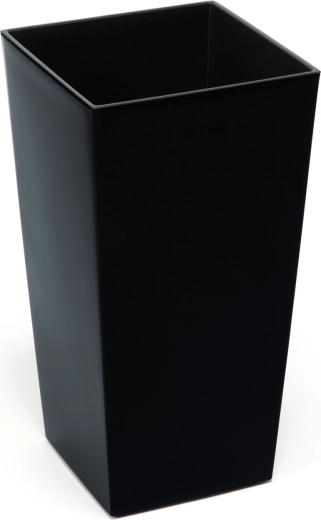 Pot de fleurs Finezja 30 × 30 cm avec insert – noir, résistant au gel et aux UV