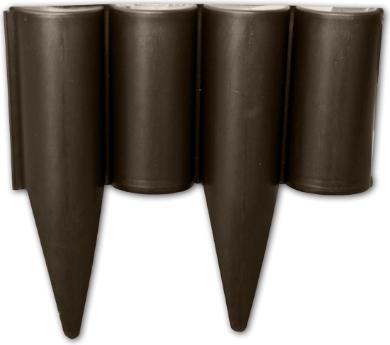 Palisade de jardin en plastique marron PALGARDEN 12,5 cm × 2,5 m