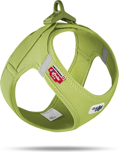 Harnais Curli Air-Mesh pour chien avec boucle, coloris lime, taille S (4–7 kg)
