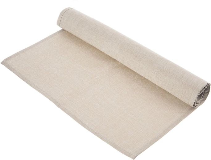 Chemin de table beige 140 × 40 cm