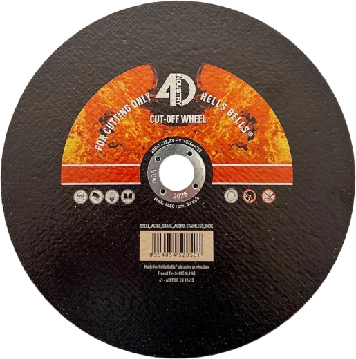 Disque à tronçonner pour acier et inox 230 × 2,0 × 22,2 mm