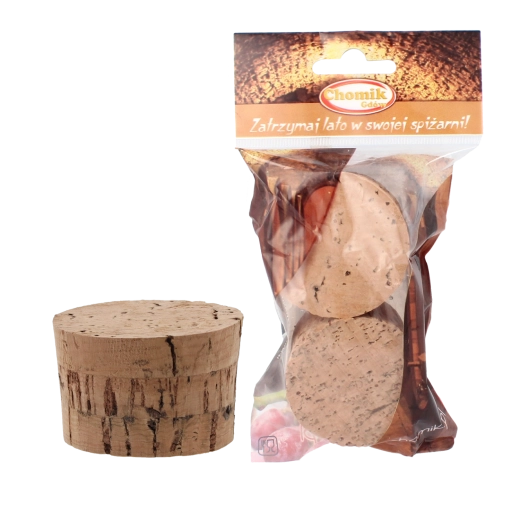 Bouchons en liège écologiques 55 mm pour bonbonnes 54 l – lot de 2 pièces