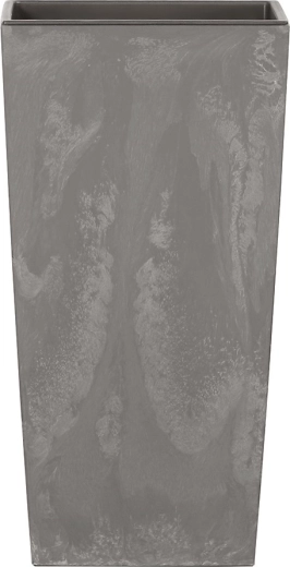 Cache-pot Urbi Square effet béton marengo 2 l