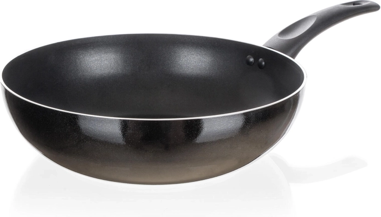 Wok 28 cm avec revêtement antiadhésif CUISINO BLACK