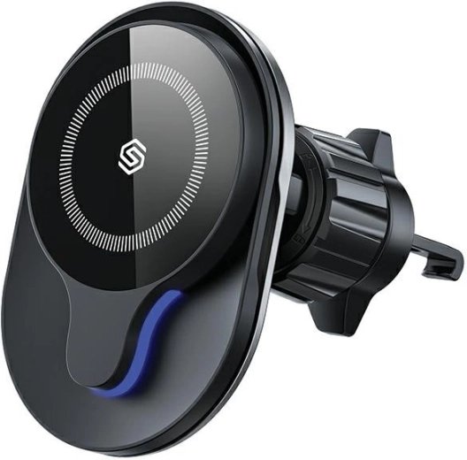 Support MagSafe magnétique pour grille d’aération avec charge sans fil 15 W – noir