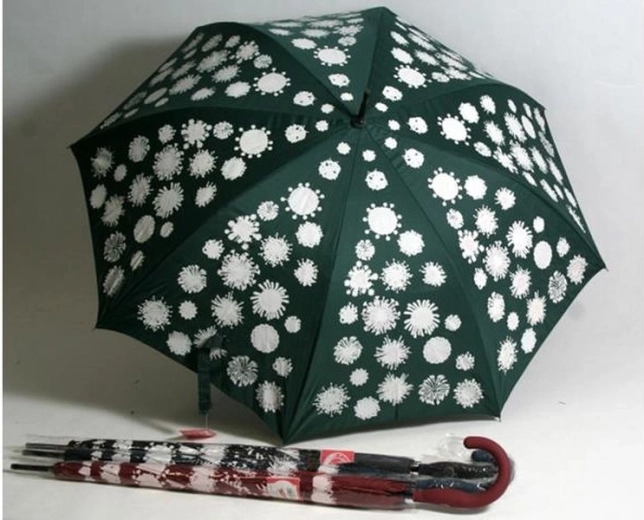 Parapluie élégant noir et blanc