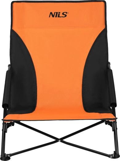 Fauteuil de plage pliant NILS NC3035 orange-noir