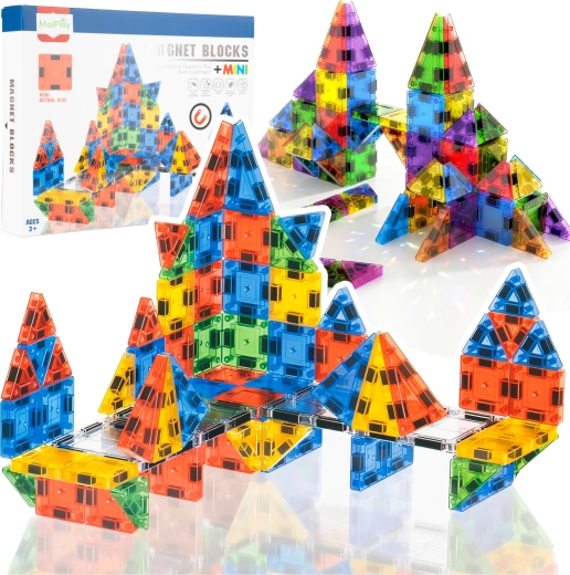 Jeu de construction magnétique 76 pièces pour enfants