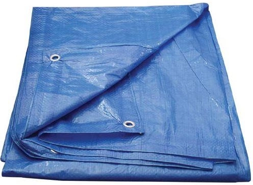 Bâche de couverture avec œillets 2 × 8 m – ECONOMY, bleue