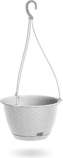 Pot de fleurs suspendu Ratolla Round W 24,3 cm blanc