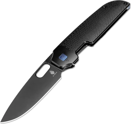 Kizer Varatas – couteau pliant de poche, titane noir, lame 8,3 cm