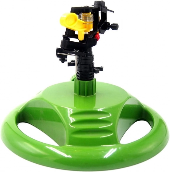 Arroseur rotatif de jardin à impulsion sur base – vert