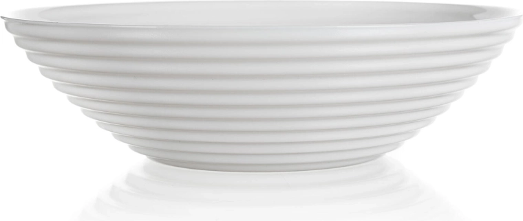 Bol à soupe en verre 20 cm HARENA blanc